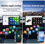 Présentation de CarPlay et Android Auto avec téléphones et écran Tesla