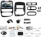 Cadres, faisceaux et accessoires présentés pour le montage de l’autoradio Clio 4