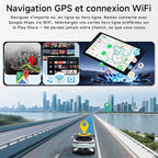 Illustration des fonctions de navigation GPS et de connexion Wi-Fi