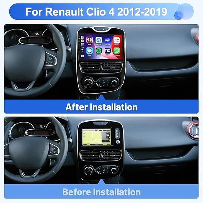 Autoradio Android CarPlay & Android Auto Renault Clio 4 (2012-2019) – Écran 10" Android 13, GPS, WiFi | YZ Detailing