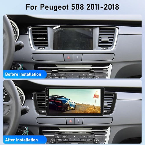 Autoradio Android CarPlay & Android Auto Peugeot 508 (2011-2018) – Écran 9" GPS, WiFi, DSP | YZ Detailing