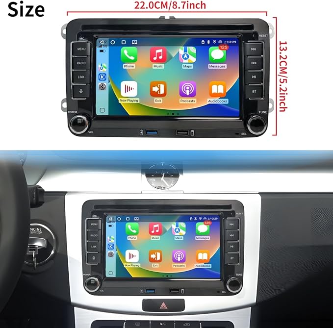 Autoradio Android CarPlay & Android Auto VW Golf 6 (2008-2013) – Écran 7" DSP Bluetooth GPS | YZ Detailing
