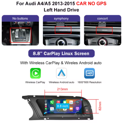 Autoradio Audi A4 A5 faisceau ISO MMI plug and play