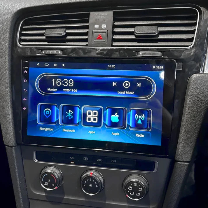 Autoradio Android CarPlay & Android Auto VW Golf 7 MK7 GTI (2012-2020) – Écran 9" GPS, WiFi, DSP | YZ Detailing