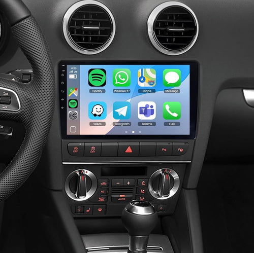 AUTORADIO ANDROID CARPLAY POUR AUDI A3 8p / 2003 a 2013
