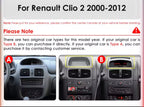 Illustration de plusieurs configurations de console Renault Clio 2