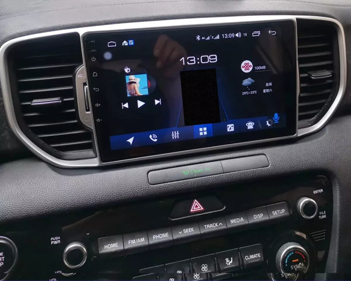 Autoradio Android CarPlay & Android Auto KIA Sportage 4 QL (2016-2018) – Écran 9" GPS, WiFi, DSP | YZ Detailing